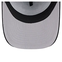 Casquette trucker New Era Chicago Bulls noire à monture en A ajustable 9FIFTY, style dégradé, avec visière en mousse.