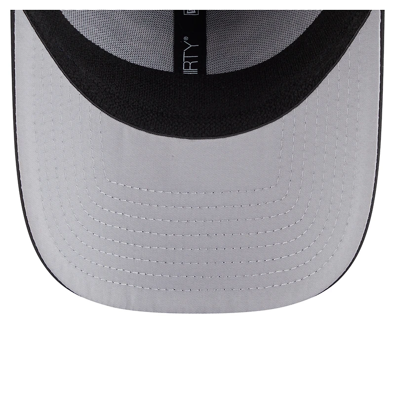Men's New Era Black Chicago Bulls Featherweight Poly Rope Flex 39Thirty Hat