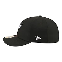 Men's New Era Black Chicago Bulls Freedom Pre-Curved 59FIFTY Fitted Hat