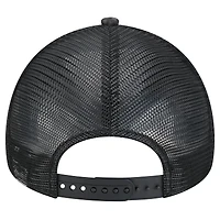 Casquette ajustable 9Forty Chicago Bulls Midnight Ink A-Frame Trucker pour homme New Era noire
