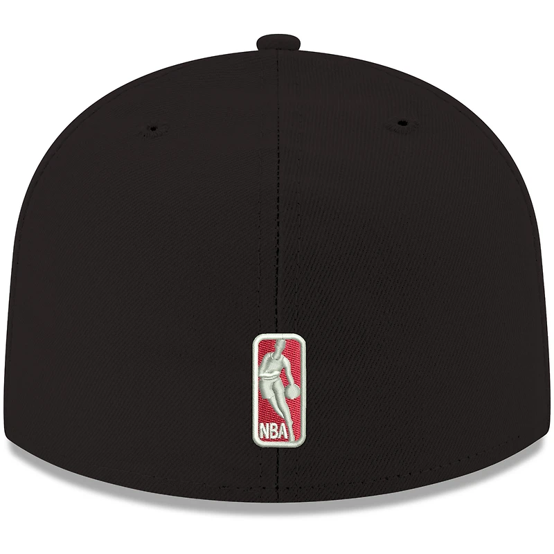 Men's New Era Black Chicago Bulls Official Team Color 59FIFTY Fitted Hat