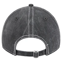 Casquette ajustable 9TWENTY teintée pigmentée noire Chicago Bulls New Era pour homme