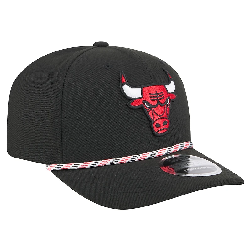 Casquette ajustable New Era Chicago Bulls 9SEVENTY noire pour homme