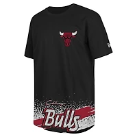 T-shirt de sport classique Chicago Bulls New Era pour homme, noir