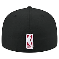 Casquette ajustée 59FIFTY noire New Era Chicago Bulls State Stitch pour homme