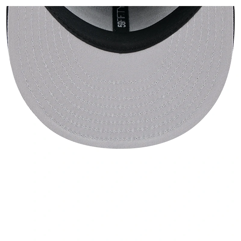 Men's New Era Black Chicago Bulls State Stitch 59FIFTY Fitted Hat