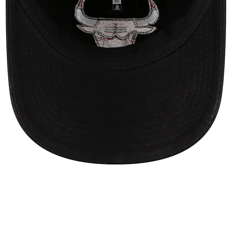 Casquette réglable noire Chicago Bulls Team 2.0 9TWENTY New Era pour hommes