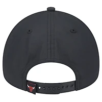 Men's New Era Black Chicago Bulls Throwback Gradient A-Frame 9FORTY Adjustable Hat