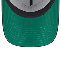 Men's New Era Black Chicago Bulls Throwback Gradient A-Frame 9FORTY Adjustable Hat