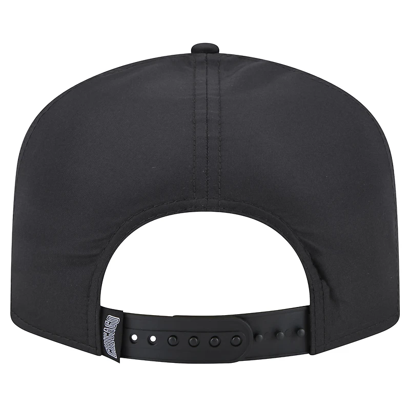 Casquette à visière plate New Era Chicago Bulls noire pour homme 9FIFTY A-Frame Snapback