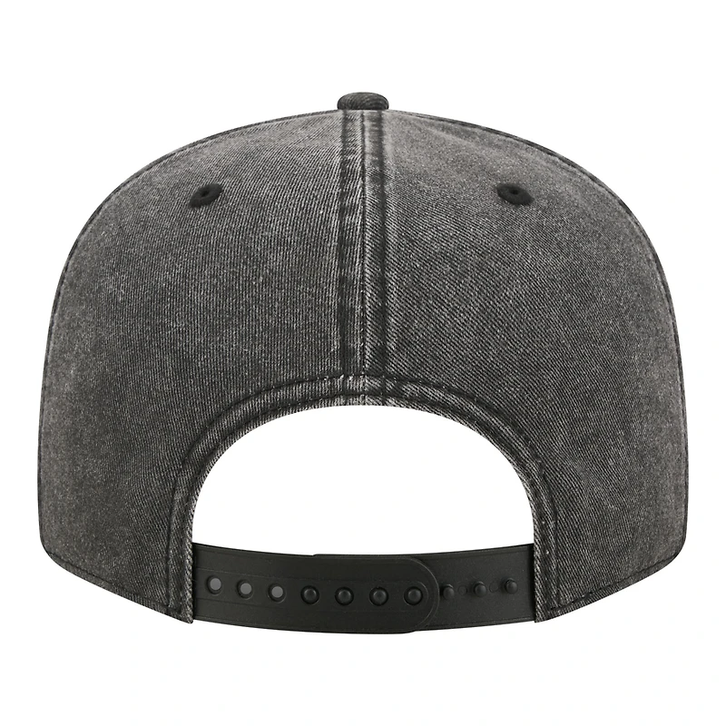Casquette snapback New Era Chicago Bulls noire délavée 9FIFTY pour homme