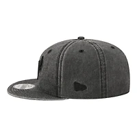 Men's New Era  Black Chicago Bulls Washed Tonal 9FIFTY Snapback Hat