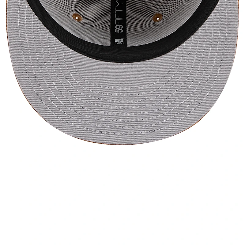 Casquette ajustée 59FIFTY New Era des Chicago Bulls pour hommes, marron