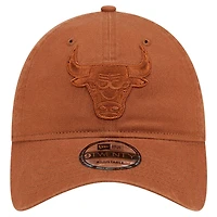 Men's New Era Brown Chicago Bulls Colorpack Tonal 9TWENTY Adjustable Hat