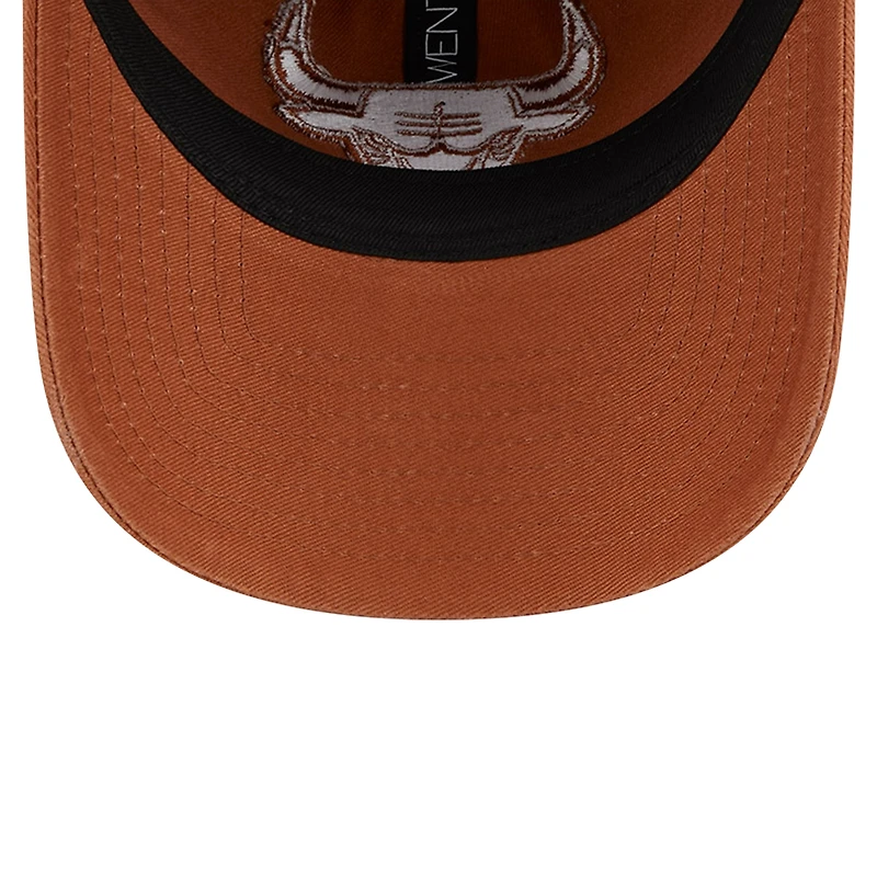 Men's New Era Brown Chicago Bulls Colorpack Tonal 9TWENTY Adjustable Hat