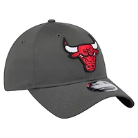 Casquette ajustable New Era 9TWENTY Active Ripstop Chicago Bulls pour homme, couleur charbon