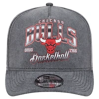 Casquette snapback pré-courbée 9FIFTY Chicago Bulls de New Era pour homme, couleur anthracite