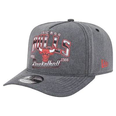 Casquette snapback pré-courbée 9FIFTY Chicago Bulls de New Era pour homme, couleur anthracite