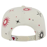 Casquette snapback Chicago Bulls Lunar Golfer de New Era pour homme, couleur crème