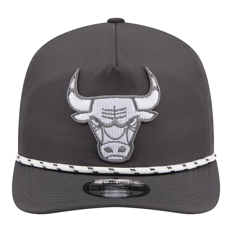 Casquette ajustable New Era Graphite Chicago Bulls Tonal Rope 19TWENTY pour homme