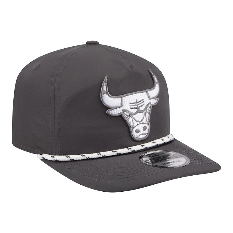 Casquette ajustable New Era Graphite Chicago Bulls Tonal Rope 19TWENTY pour homme