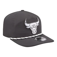 Casquette ajustable New Era Graphite Chicago Bulls Tonal Rope 19TWENTY pour homme