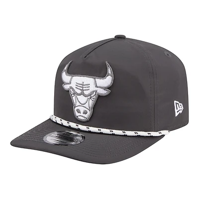 Men's New Era Graphite Chicago Bulls Tonal Rope 19TWENTY Adjustable Hat