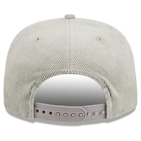 Casquette Snapback 9FIFTY en velours côtelé The Golfer des Chicago Bulls New Era pour hommes, grise
