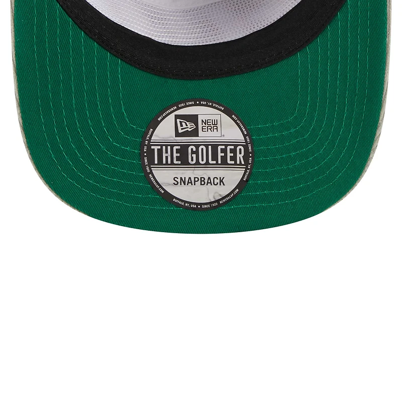Casquette Snapback 9FIFTY en velours côtelé The Golfer des Chicago Bulls New Era pour hommes, grise