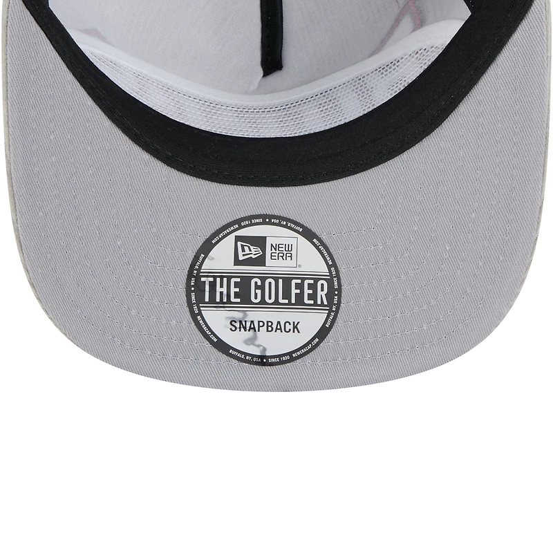 Men's New Era Gray Chicago Bulls Throwback Corduroy Golfer Snapback Hat