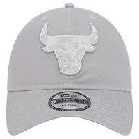 Men's New Era Gray Chicago Bulls Tonal 9TWENTY Adjustable Hat