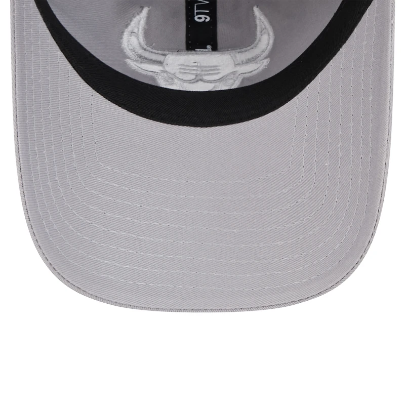 Men's New Era Gray Chicago Bulls Tonal 9TWENTY Adjustable Hat