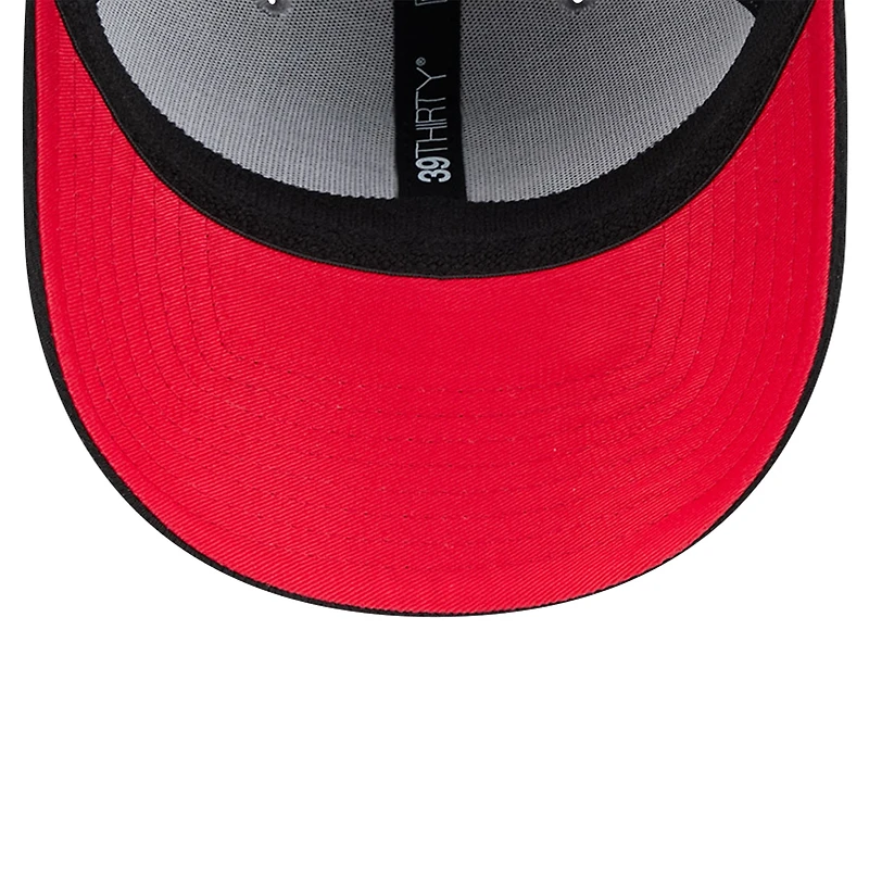 Men's New Era Heather Gray/Black Chicago Bulls Two-Tone 39THIRTY Flex Hat