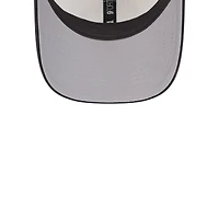 Men's New Era Khaki/Black Chicago Bulls Throwback Patch Trucker 9FORTY Adjustable Hat