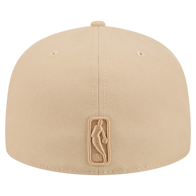 Men's New Era Khaki Chicago Bulls Color Pack A-Frame 59FIFTY Fitted Hat