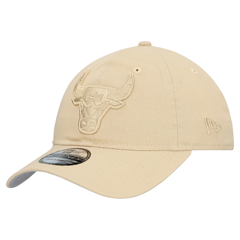 Casquette ajustable New Era kaki Chicago Bulls Color Pack 9TWENTY pour homme