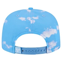 Men's New Era Light Blue Chicago Bulls Head in the Clouds Golfer Rope Adjustable Hat