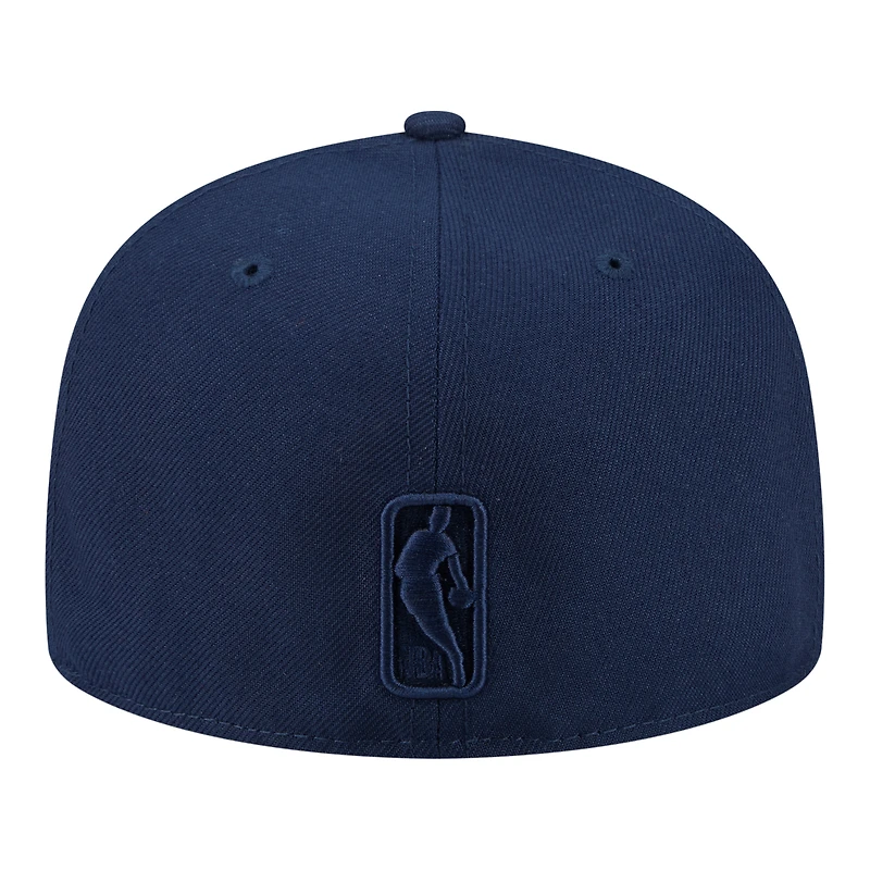 Men's New Era Navy Chicago Bulls Tonal Color Pack 59FIFTY Fitted Hat