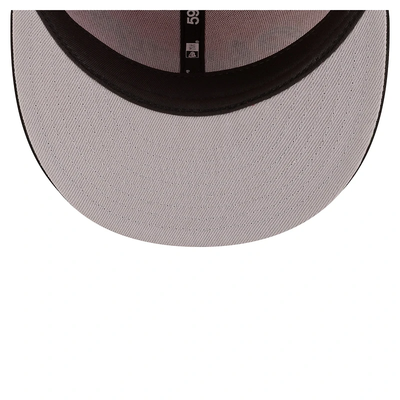 Casquette ajustée New Era rouge et noire Chicago Bulls style années 80, modèle 59FIFTY pour homme