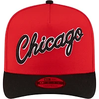 Men's New Era  Red/Black Chicago Bulls 80s Throwback A-Frame 9FIFTY Snapback Hat