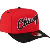 Men's New Era  Red/Black Chicago Bulls 80s Throwback A-Frame 9FIFTY Snapback Hat