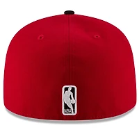 Men's New Era Red/Black Chicago Bulls Official Team Color 2Tone 59FIFTY Fitted Hat