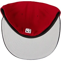 Men's New Era Red/Black Chicago Bulls Official Team Color 2Tone 59FIFTY Fitted Hat