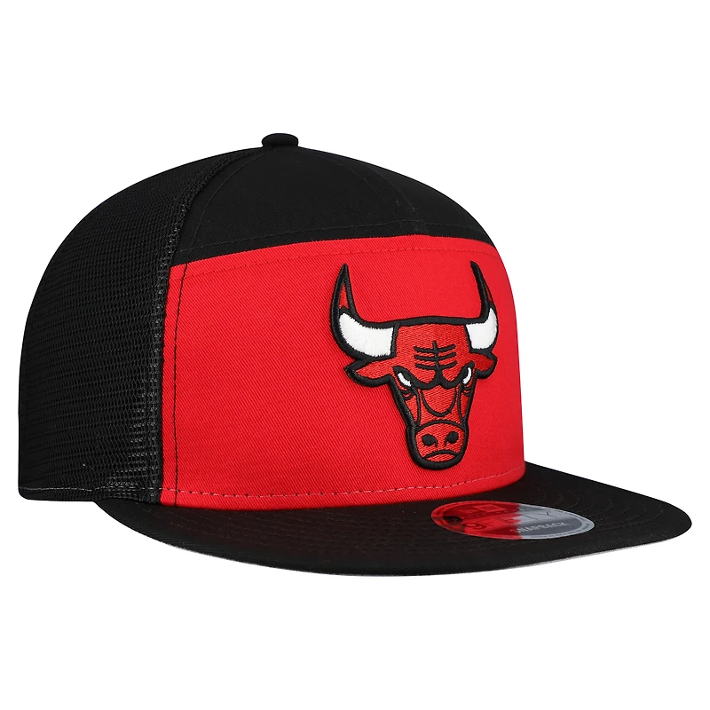 Men's New Era  Red/Black Chicago Bulls Outdoor Split Panel 9FIFTY Snapback Hat