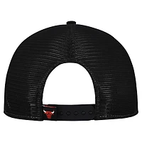 Casquette snapback 9FIFTY Chicago Bulls pour homme, rouge/noir, à panneaux fendus, New Era