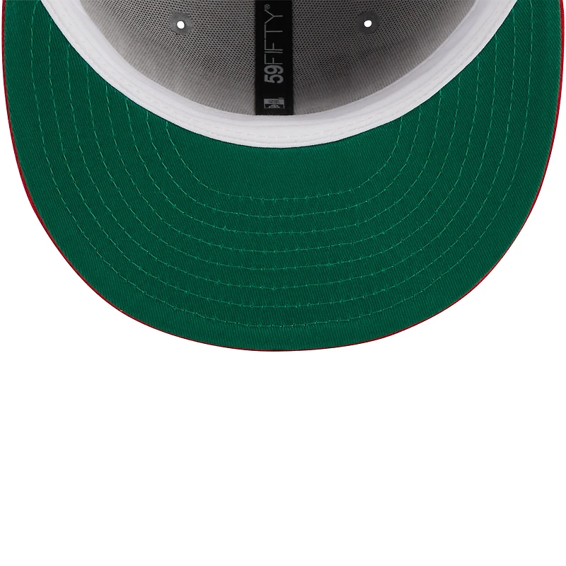 Casquette ajustée 59FIFTY Chicago Bulls Tip-Off New Era rouge/gris pour hommes