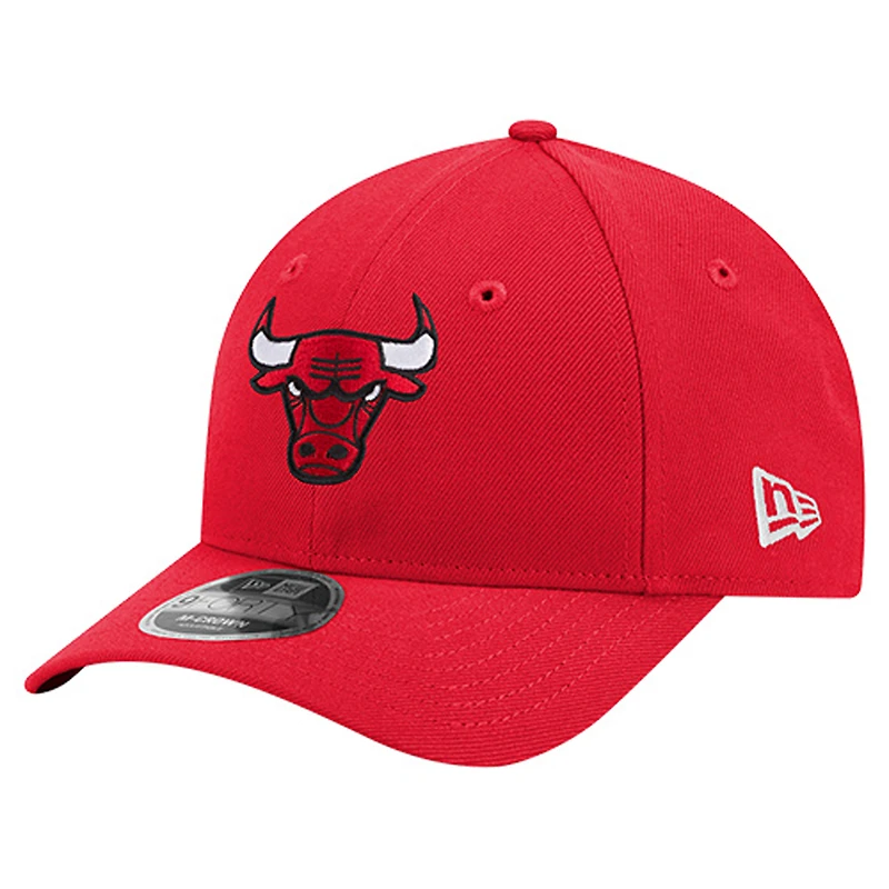 Casquette ajustable New Era 9FORTY Stock M-Crown pour homme, rouge, des Chicago Bulls