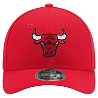 Casquette ajustable New Era 9FORTY Stock M-Crown pour homme, rouge, des Chicago Bulls