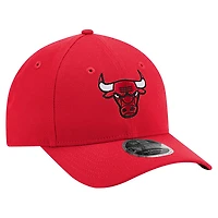 Casquette ajustable New Era 9FORTY Stock M-Crown pour homme, rouge, des Chicago Bulls