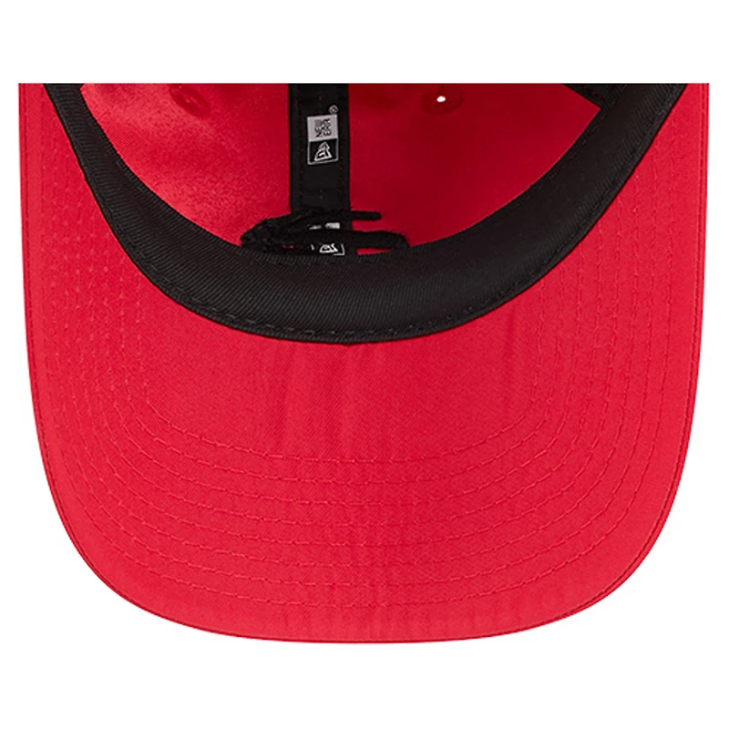 Casquette ajustable New Era 9FORTY Stock M-Crown pour homme, rouge, des Chicago Bulls